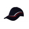 Cap - mod. 4075:Black, Cotton, Red